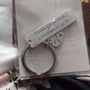 New 7 Anniversary Key Chain